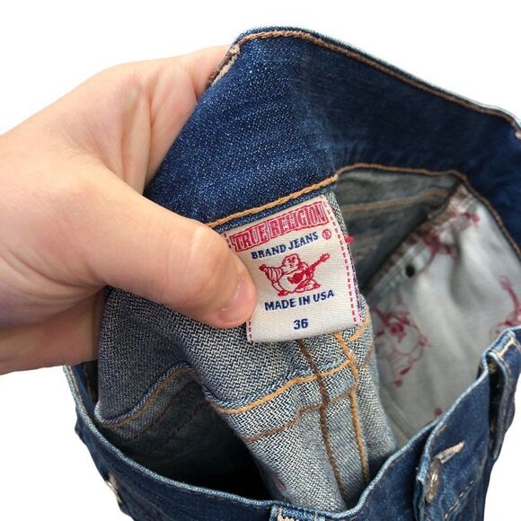 Vintage True Religion Jeans Size 36 RICKY Blue - Picture 5 of 7